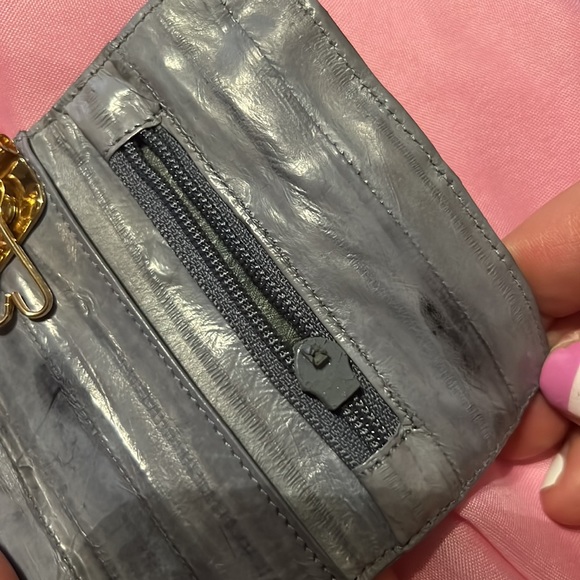 Vintage Eel Skin Folding Key Holder Grey - Picture 6 of 10